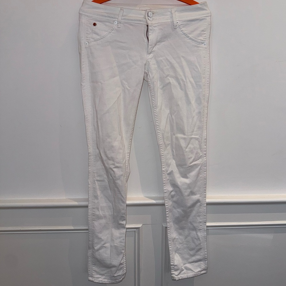 Hudson Jeans White Skinny Pants